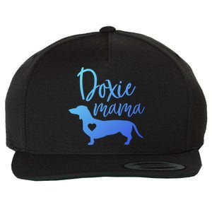 Doxie Mama Dachshund Mama Funny Dog Mom Wiener Dog Doxie Mom Gift Wool Snapback Cap