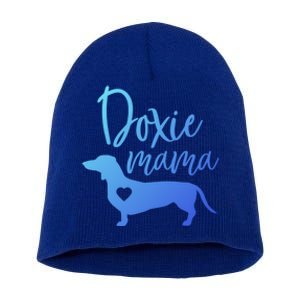 Doxie Mama Dachshund Mama Funny Dog Mom Wiener Dog Doxie Mom Gift Short Acrylic Beanie