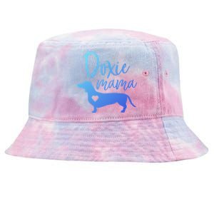 Doxie Mama Dachshund Mama Funny Dog Mom Wiener Dog Doxie Mom Gift Tie-Dyed Bucket Hat