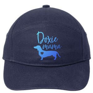 Doxie Mama Dachshund Mama Funny Dog Mom Wiener Dog Doxie Mom Gift 7-Panel Snapback Hat