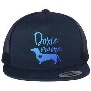 Doxie Mama Dachshund Mama Funny Dog Mom Wiener Dog Doxie Mom Gift Flat Bill Trucker Hat