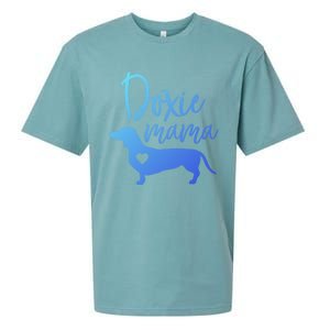 Doxie Mama Dachshund Mama Funny Dog Mom Wiener Dog Doxie Mom Gift Sueded Cloud Jersey T-Shirt