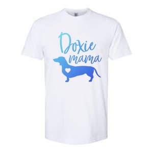 Doxie Mama Dachshund Mama Funny Dog Mom Wiener Dog Doxie Mom Gift Softstyle CVC T-Shirt