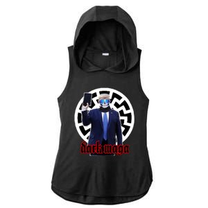 Dark Maga Donald Trump 2024 Ladies PosiCharge Tri-Blend Wicking Draft Hoodie Tank