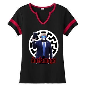 Dark Maga Donald Trump 2024 Ladies Halftime Notch Neck Tee