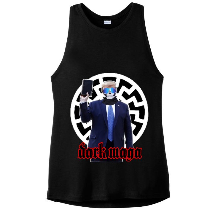 Dark Maga Donald Trump 2024 Ladies PosiCharge Tri-Blend Wicking Tank