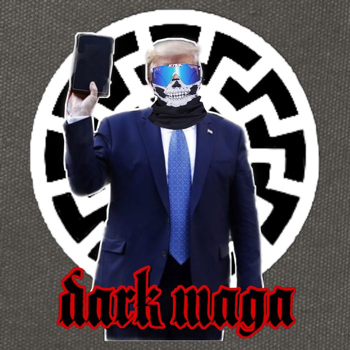 Dark Maga Donald Trump 2024 Cotton Canvas Backpack