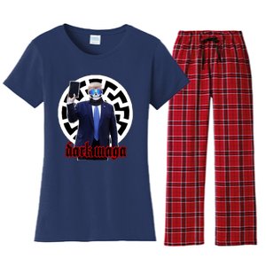 Dark Maga Donald Trump 2024 Women's Flannel Pajama Set