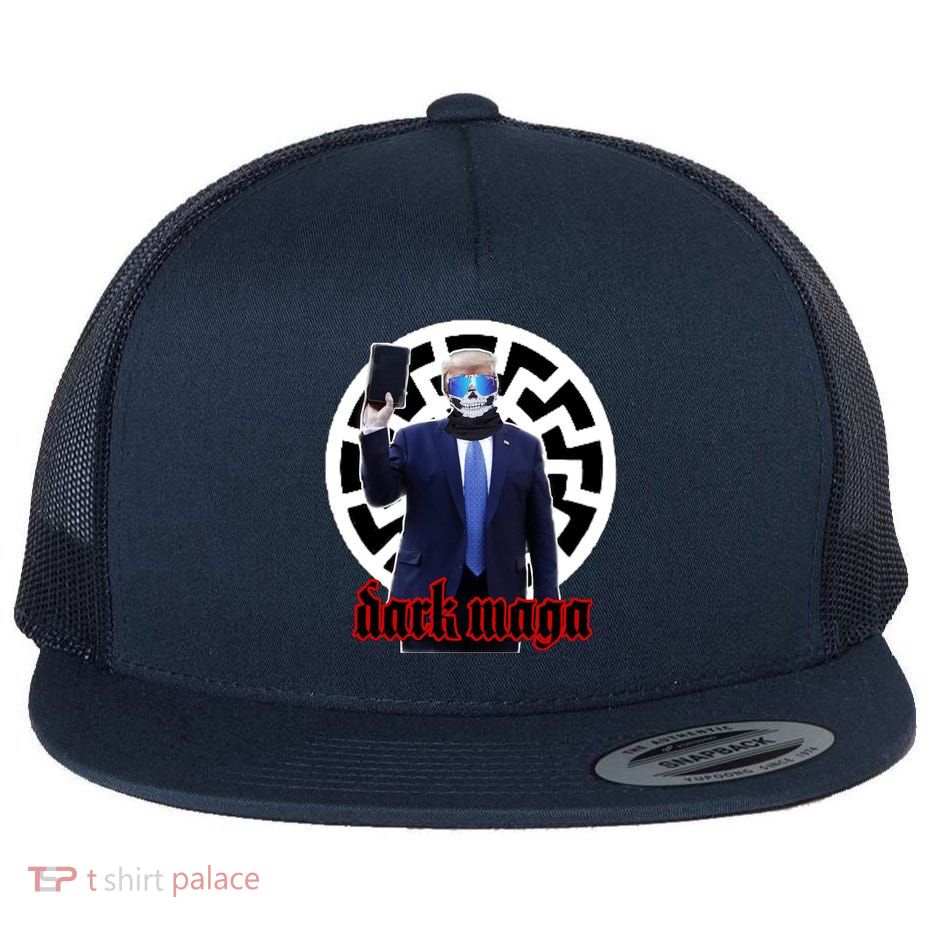 Dark Maga Donald Trump 2024 Flat Bill Trucker Hat