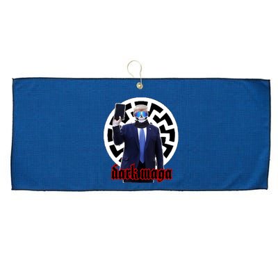Dark Maga Donald Trump 2024 Large Microfiber Waffle Golf Towel