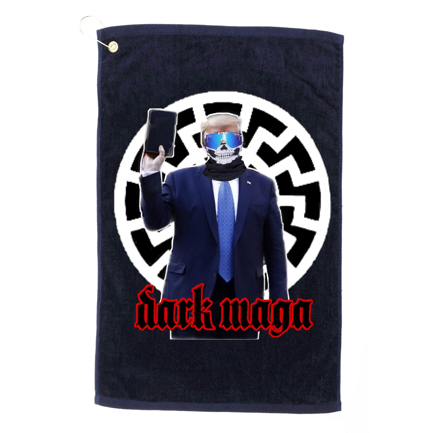 Dark Maga Donald Trump 2024 Golf Towel