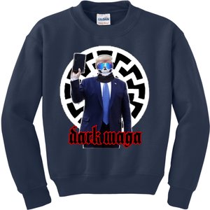 Dark Maga Donald Trump 2024 Kids Sweatshirt