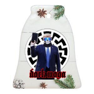 Dark Maga Donald Trump 2024 Ceramic Bell Ornament