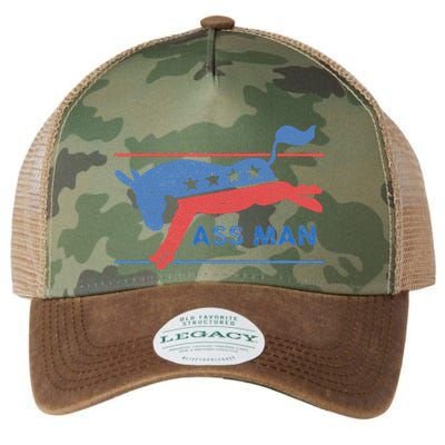 Democrat Merchandise Democratic Donkey Assman Ass Man Legacy Tie Dye Trucker Hat