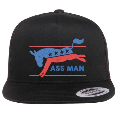 Democrat Merchandise Democratic Donkey Assman Ass Man Flatbill Hat
