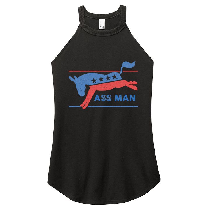 Democrat Merchandise Democratic Donkey Assman Ass Man Women's Perfect Tri Rocker Tank