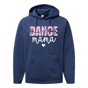 Dance Mama Dance Mother Of A Dancer Dancing Mom Gift Performance Fleece Hoodie