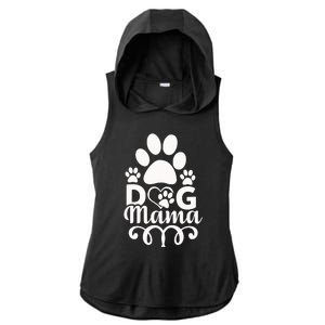 Dog Mama Ladies PosiCharge Tri-Blend Wicking Draft Hoodie Tank