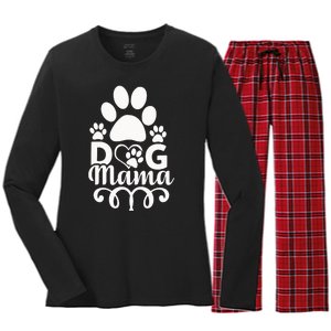 Dog Mama Women's Long Sleeve Flannel Pajama Set 