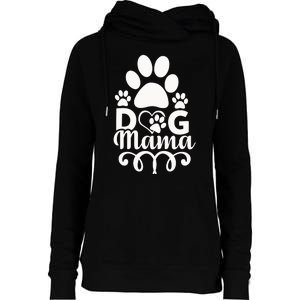 Dog Mama Womens Funnel Neck Pullover Hood