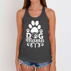 Dog Mama Women's Knotted Racerback Tank