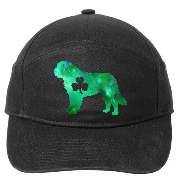 Dog Mom Dog Lover St Patrick's Day Saint Bernard 7-Panel Snapback Hat