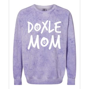 Doxle Mom Dachshund Beagle Dog Lover Gift Colorblast Crewneck Sweatshirt