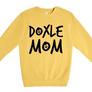 Doxle Mom Dachshund Beagle Dog Lover Gift Premium Crewneck Sweatshirt