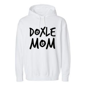 Doxle Mom Dachshund Beagle Dog Lover Gift Garment-Dyed Fleece Hoodie