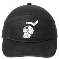 Dirty Mind Dog A Funny Dog Adult Humor 7-Panel Snapback Hat