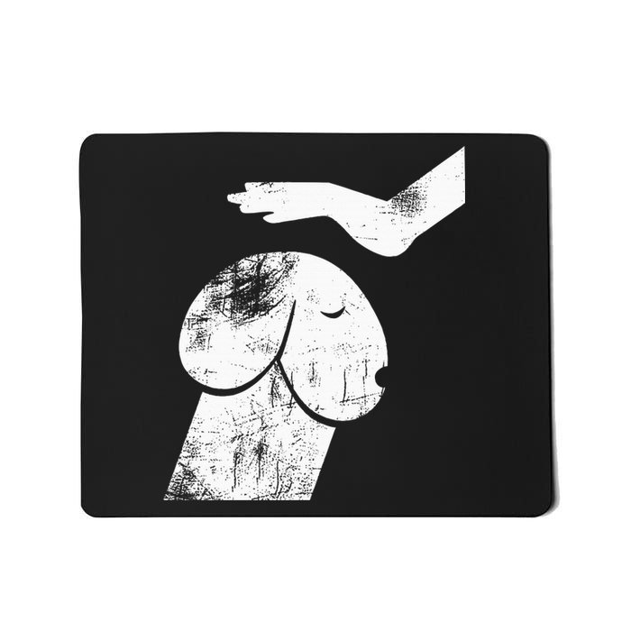 Dirty Mind Dog A Funny Dog Adult Humor Mousepad