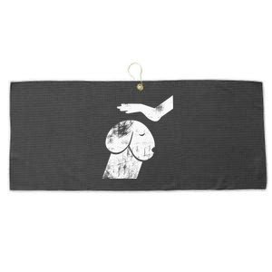 Dirty Mind Dog A Funny Dog Adult Humor Large Microfiber Waffle Golf Towel