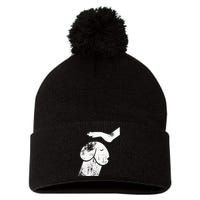 Dirty Mind Dog A Funny Dog Adult Humor Pom Pom 12in Knit Beanie