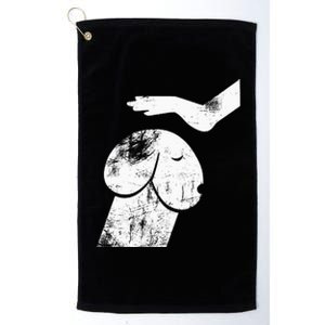 Dirty Mind Dog A Funny Dog Adult Humor Platinum Collection Golf Towel