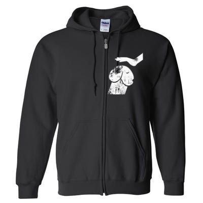 Dirty Mind Dog A Funny Dog Adult Humor Full Zip Hoodie