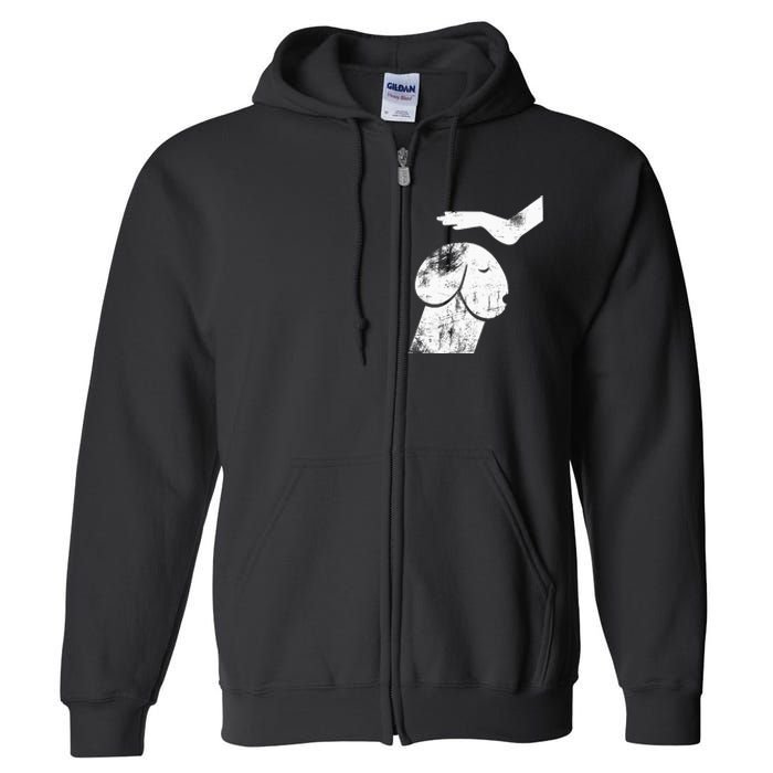 Dirty Mind Dog A Funny Dog Adult Humor Full Zip Hoodie