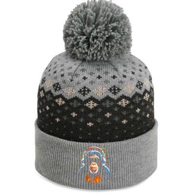 Dj Monkey The Baniff Cuffed Pom Beanie