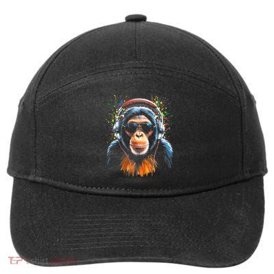 Dj Monkey 7-Panel Snapback Hat