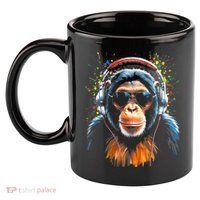 Dj Monkey 11oz C Handle Ceramic Mug