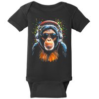 Dj Monkey Baby Bodysuit