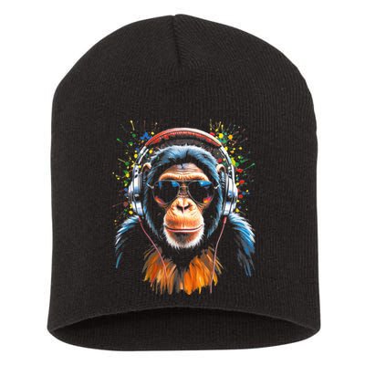 Dj Monkey Short Acrylic Beanie