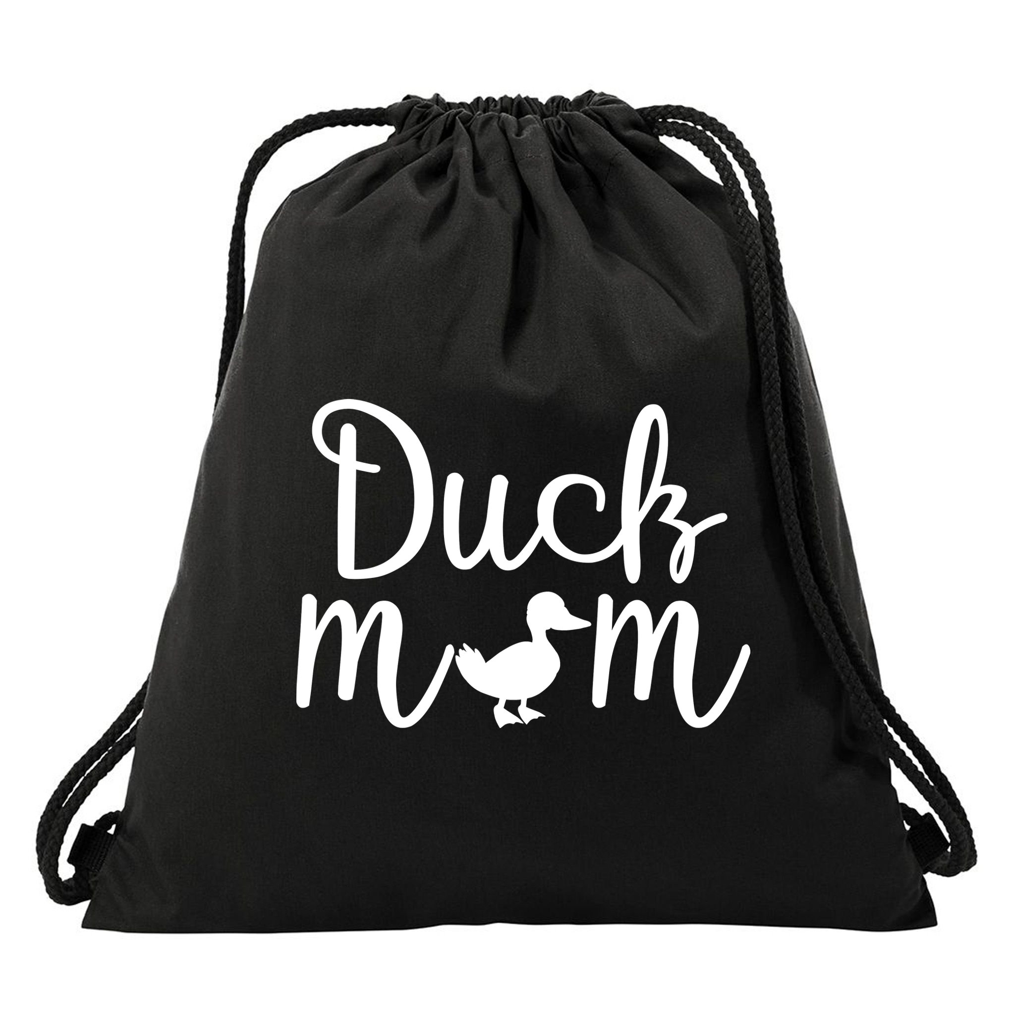 Duck Mom Drawstring Bag