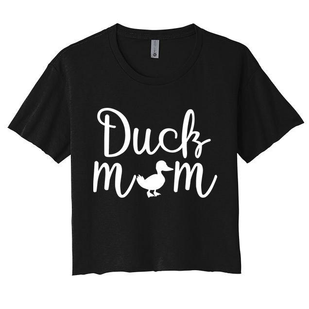 Duck Mom Women's Crop Top Tee
