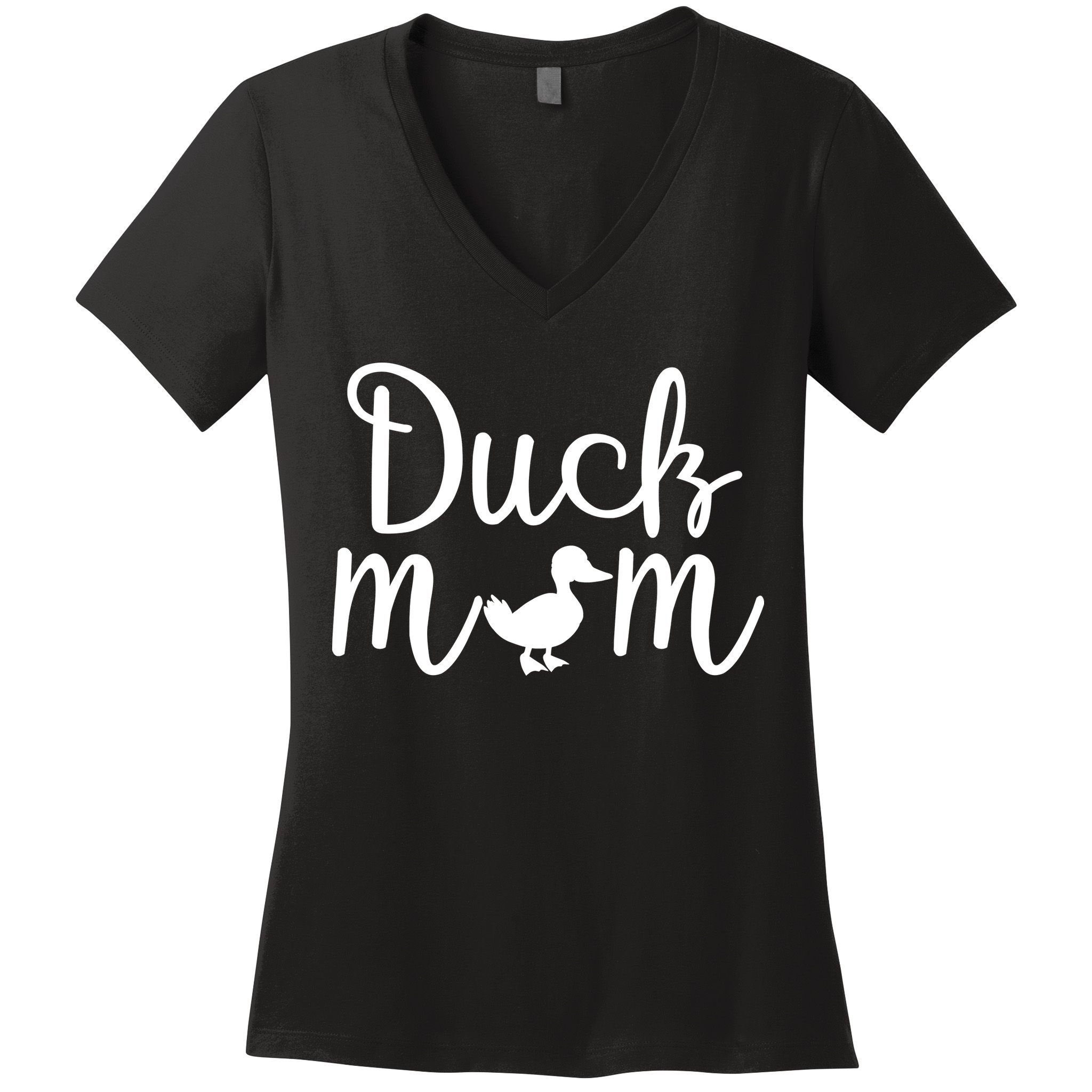 Duck Mom Women's V-Neck T-Shirt