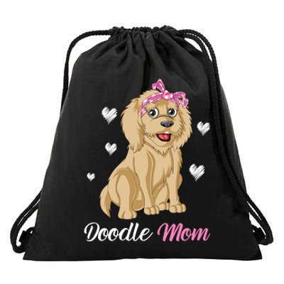 Doodle Mom Drawstring Bag