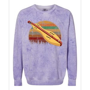 Dulcimer Musical Dulcimer Colorblast Crewneck Sweatshirt