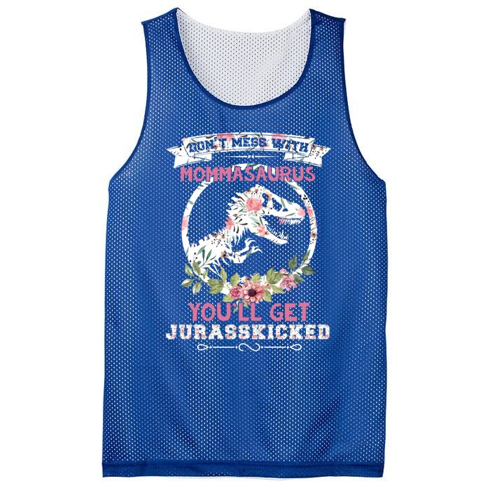 DonTmesswith Mommasaurus Dino Momma Saurus Lover T Rex Cool Gift Mesh Reversible Basketball Jersey Tank