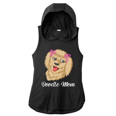 Doodle Mom Ladies PosiCharge Tri-Blend Wicking Draft Hoodie Tank