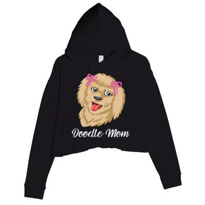 Doodle Mom Crop Fleece Hoodie