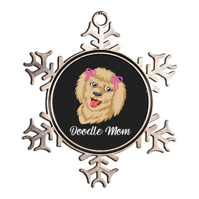 Doodle Mom Metallic Star Ornament